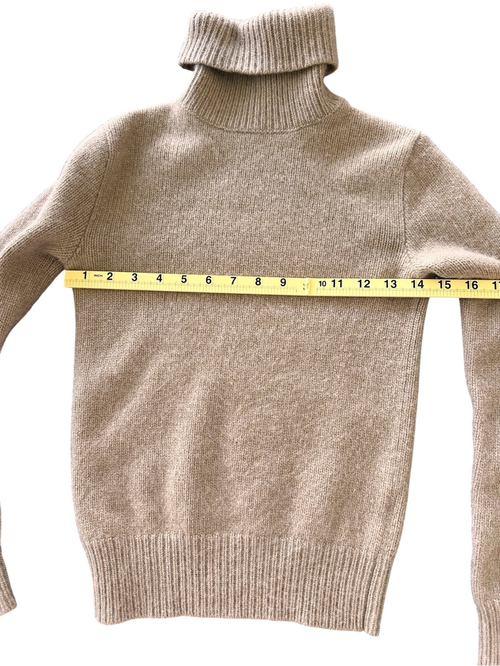 Ralph Lauren Women's Cashmere Wool Turtleneck Sweater Camel Classic Size XS - Picture 7 of 9